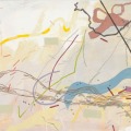 Aleatory, 2011, acrylic on paper, 10.25" x 36" by Robert Green. © Collection of Ryan and Cassie Feerer.