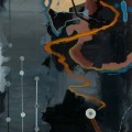 From Here to There, 2007, oil on paper, 50" x 16" by Robert Green. ©