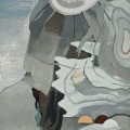 Mountains and Sea, 2006, oil on paper, 50"x16" by Robert Green. ©